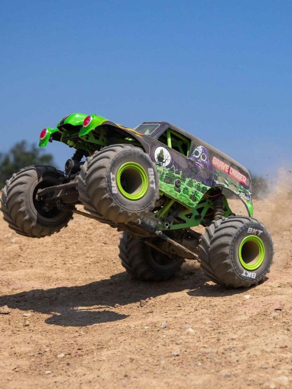 1/18 Mini LMT Grave Digger 2S 4X4 RTR Brushed Monster Truck Battery & Charger In - Picture 7 of 10